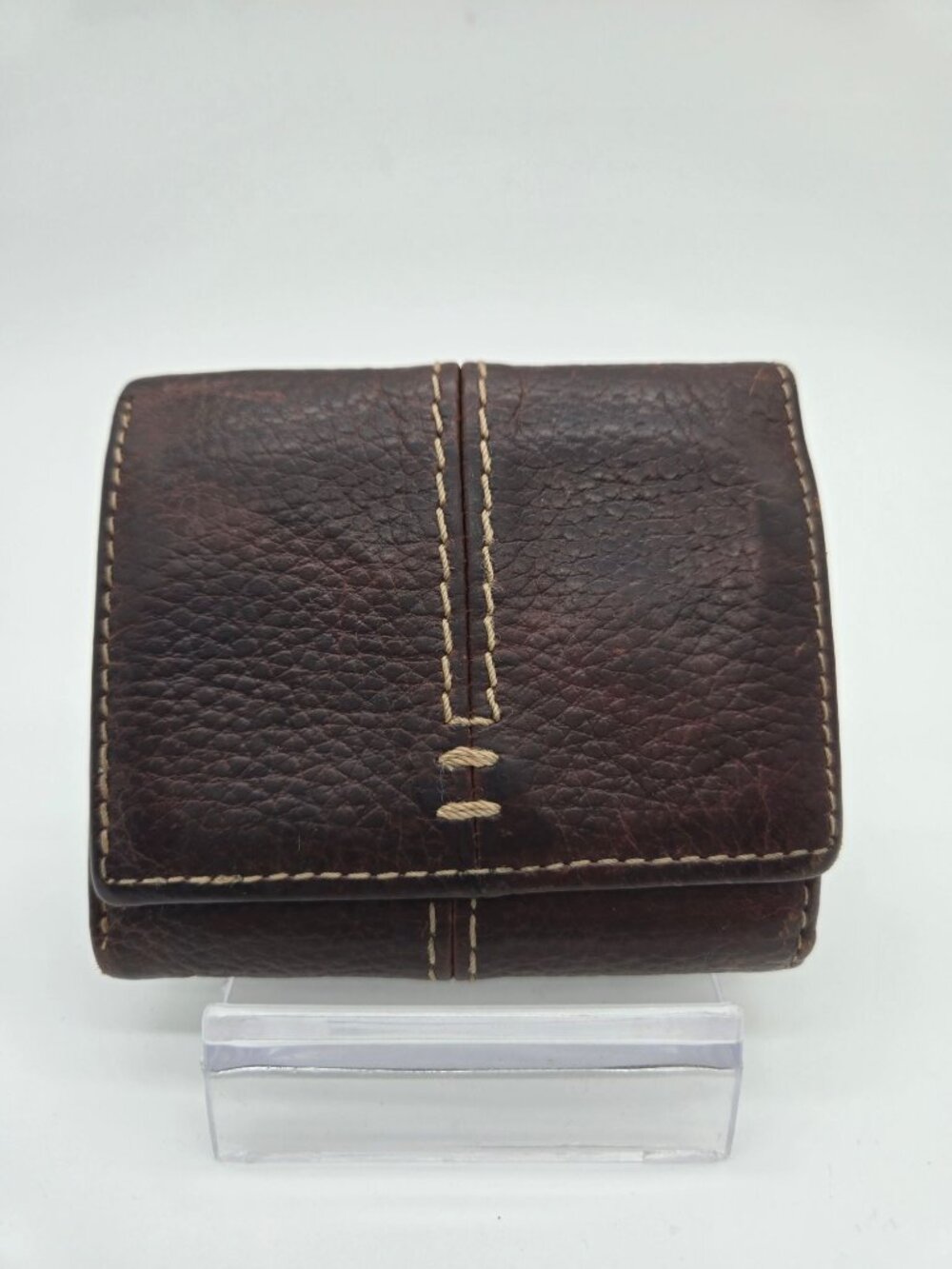 Relic Brown Leather Trifold Men’s Wallet – Classic Trifold Style Pre-Loved